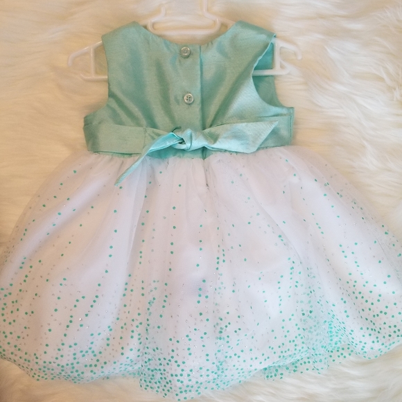 NWOT Bright Teal and Silver sparkles - Picture 2 of 4